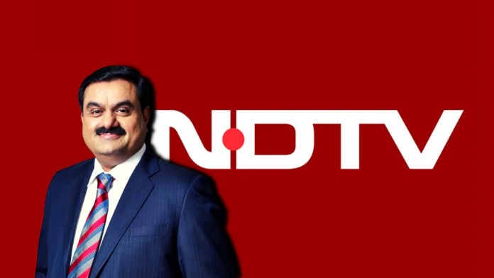 NDTV share price falling