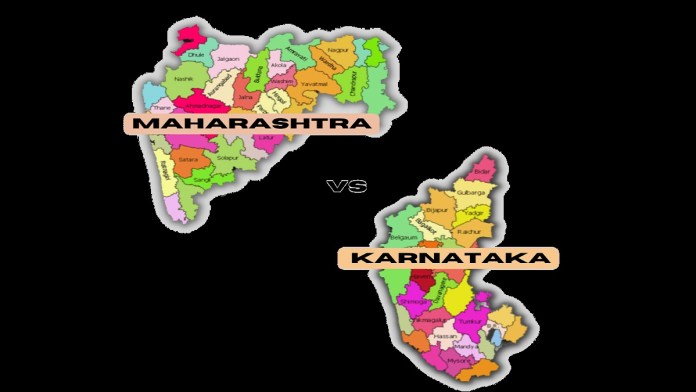 What areas Karnataka, Maharashtra are fighting over and how